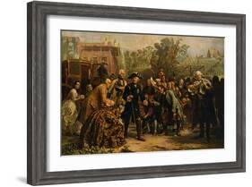 'Friedrich der Große auf-Adolph Friedrich Erdmann von Menzel-Framed Giclee Print