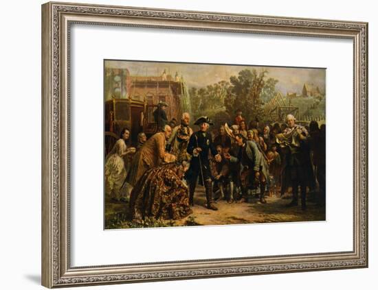 'Friedrich der Große auf-Adolph Friedrich Erdmann von Menzel-Framed Giclee Print