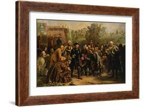 'Friedrich der Große auf-Adolph Friedrich Erdmann von Menzel-Framed Giclee Print