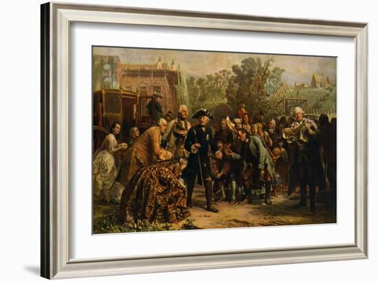 'Friedrich der Große auf-Adolph Friedrich Erdmann von Menzel-Framed Giclee Print