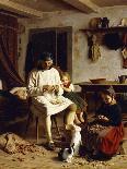 Family Chores, 1859-Friedrich Edouard Meyerheim-Premier Image Canvas