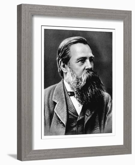 Friedrich Engels, German Socialist and Collaborator and Supporter of Karl Marx, 1879-null-Framed Giclee Print