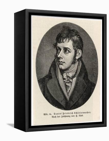 Friedrich Ernst Daniel Schleiermacher German Philologist and Protestant Philosopher-H. Lips-Framed Premier Image Canvas