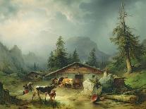 Landscape in the Mountains-Friedrich Gauermann-Collectable Print