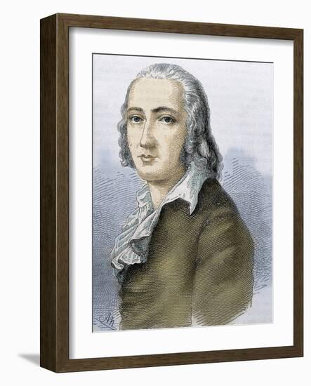 Friedrich Holderlin (Lauffen-Am-Neckar, 1770, Tubingen, 1843). German Lyric Poet-Prisma Archivo-Framed Photographic Print