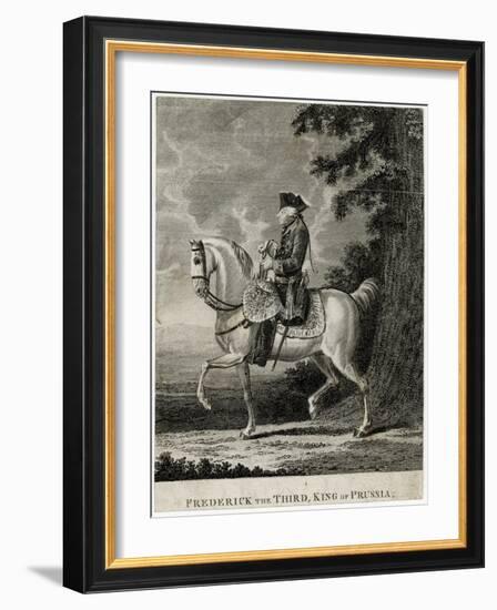 Friedrich II on Horse-Daniel Chodowiecki-Framed Art Print