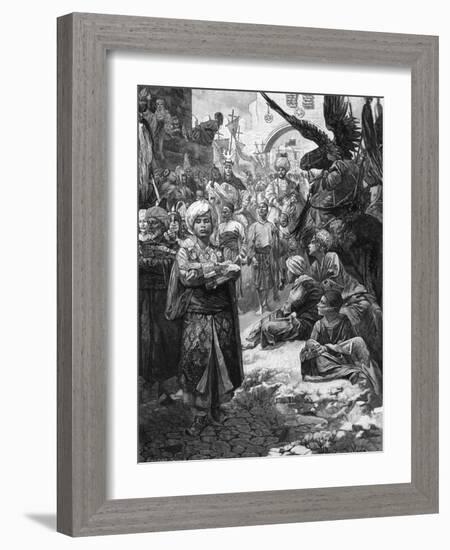 Friedrich in Jerusalem-Alphonse Mucha-Framed Art Print