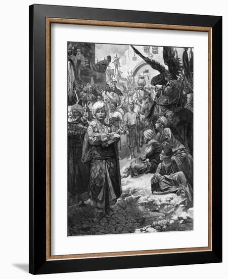 Friedrich in Jerusalem-Alphonse Mucha-Framed Art Print