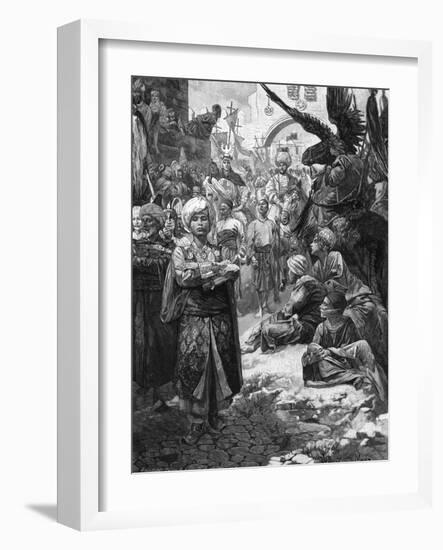 Friedrich in Jerusalem-Alphonse Mucha-Framed Art Print