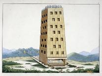 Moveable siege tower with outer galleries and a battering ram, 1842-Friedrich Martin von Reibisch-Giclee Print