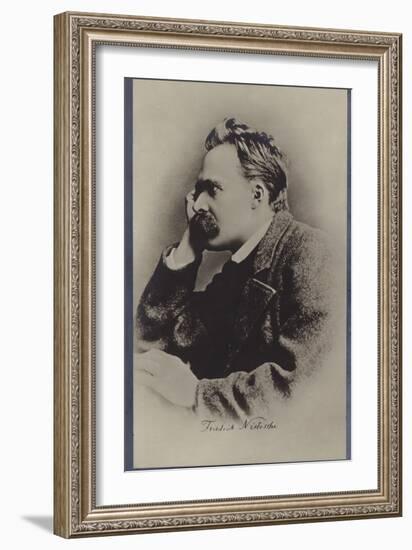 Friedrich Nietzche (1844-1900), German Philosopher and Writer-null-Framed Photographic Print