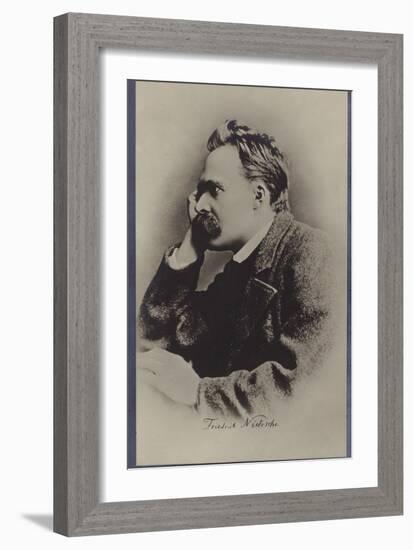 Friedrich Nietzche (1844-1900), German Philosopher and Writer-null-Framed Photographic Print