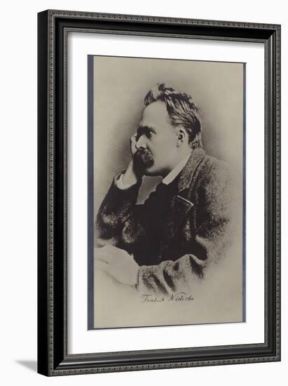 Friedrich Nietzche (1844-1900), German Philosopher and Writer-null-Framed Photographic Print