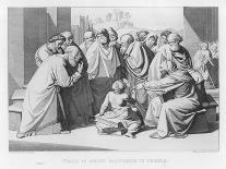 The Boy Jesus Discusses Theology with the Doctors in the Temple of Jerusalem-Friedrich Overbeck-Art Print