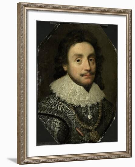 Friedrich V, Elector Palatine (Frederick I, King of Bohemia, the Winter King)-Michiel Jansz van Mierevelt-Framed Art Print