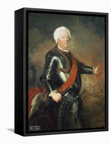 Friedrich Wilhelm I,, King of Prussia-Antoine Watteau-Framed Premier Image Canvas