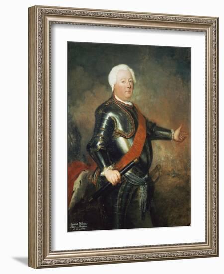 Friedrich Wilhelm I,, King of Prussia-Antoine Watteau-Framed Giclee Print