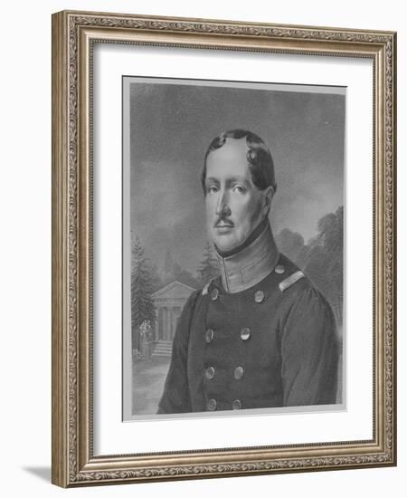 Friedrich Wilhelm Iii, King of Prussia (Engraving)-German-Framed Giclee Print