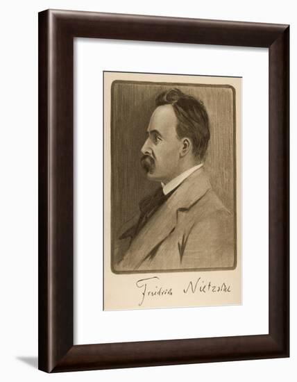 Friedrich Wilhelm Nietzsche German Philosopher and Writer-null-Framed Art Print