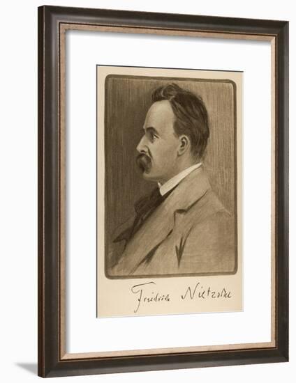 Friedrich Wilhelm Nietzsche German Philosopher and Writer-null-Framed Art Print