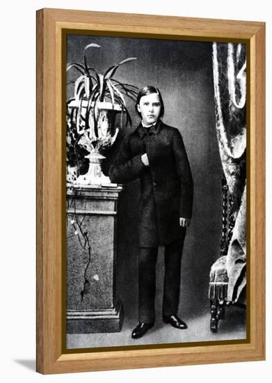 Friedrich Wilhelm Nietzsche, Illustration from 'Nietzsche' by Daniel Halevy, 1861 (B/W Photo)-German photographer-Framed Premier Image Canvas