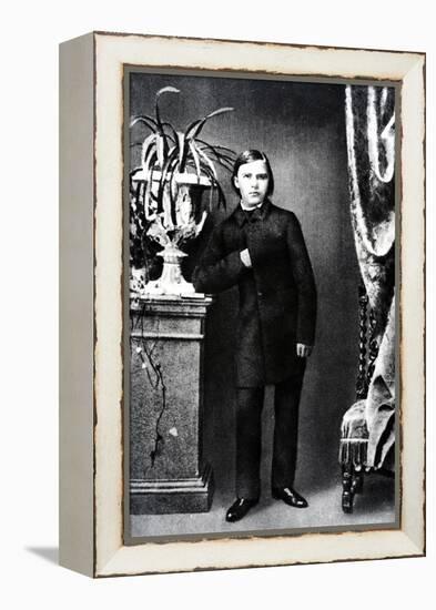 Friedrich Wilhelm Nietzsche, Illustration from 'Nietzsche' by Daniel Halevy, 1861 (B/W Photo)-German photographer-Framed Premier Image Canvas