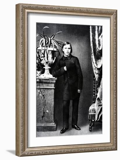 Friedrich Wilhelm Nietzsche, Illustration from 'Nietzsche' by Daniel Halevy, 1861 (B/W Photo)-German photographer-Framed Giclee Print