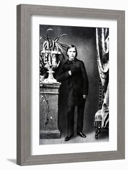 Friedrich Wilhelm Nietzsche, Illustration from 'Nietzsche' by Daniel Halevy, 1861 (B/W Photo)-German photographer-Framed Giclee Print