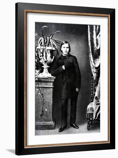 Friedrich Wilhelm Nietzsche, Illustration from 'Nietzsche' by Daniel Halevy, 1861 (B/W Photo)-German photographer-Framed Giclee Print