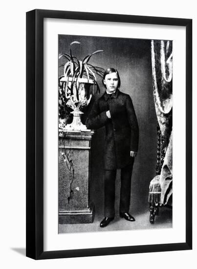 Friedrich Wilhelm Nietzsche, Illustration from 'Nietzsche' by Daniel Halevy, 1861 (B/W Photo)-German photographer-Framed Giclee Print