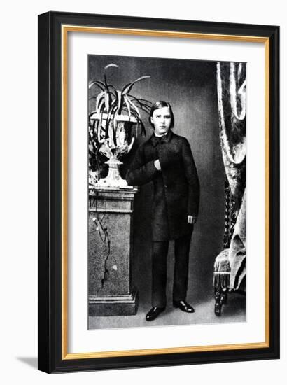 Friedrich Wilhelm Nietzsche, Illustration from 'Nietzsche' by Daniel Halevy, 1861 (B/W Photo)-German photographer-Framed Giclee Print