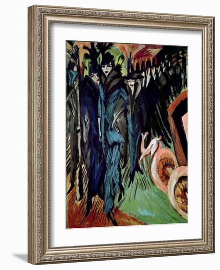 Friedrichstrasse, 1914-Ernst Ludwig Kirchner-Framed Giclee Print