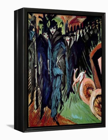 Friedrichstrasse, 1914-Ernst Ludwig Kirchner-Framed Premier Image Canvas
