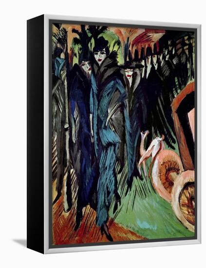 Friedrichstrasse, 1914-Ernst Ludwig Kirchner-Framed Premier Image Canvas