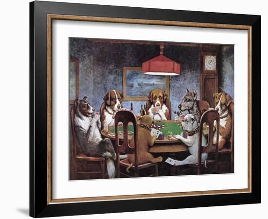 Friend In Need-Cassius Marcellus Coolidge-Framed Art Print