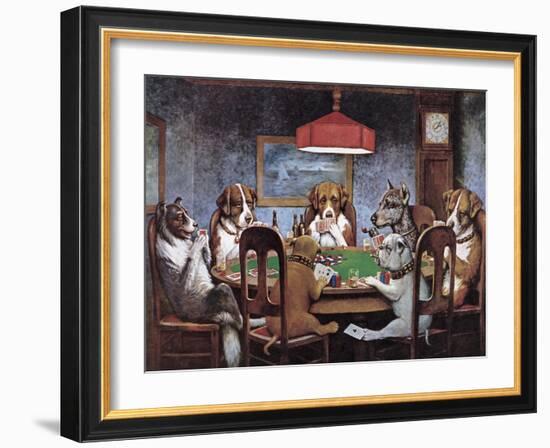 Friend In Need-Cassius Marcellus Coolidge-Framed Art Print