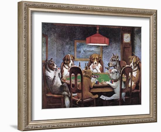 Friend In Need-Cassius Marcellus Coolidge-Framed Premium Giclee Print