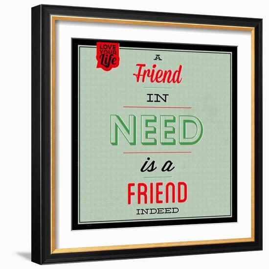 Friend Indeed 1-Lorand Okos-Framed Premium Giclee Print