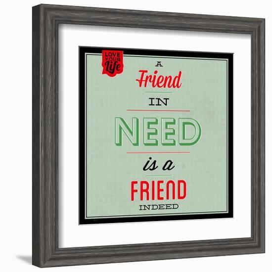 Friend Indeed 1-Lorand Okos-Framed Art Print