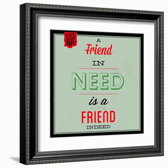 Friend Indeed 1-Lorand Okos-Framed Art Print