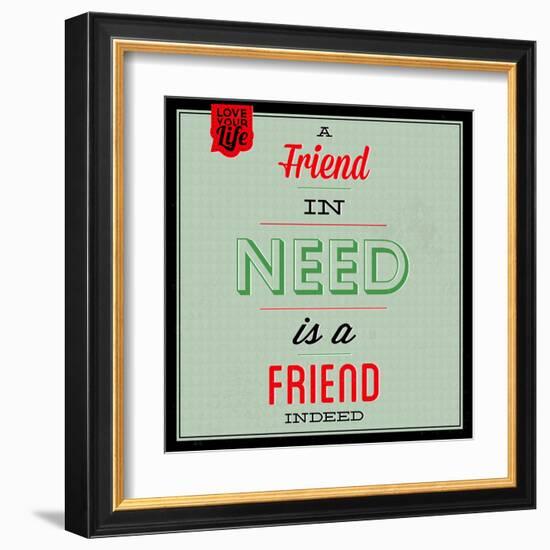 Friend Indeed 1-Lorand Okos-Framed Art Print