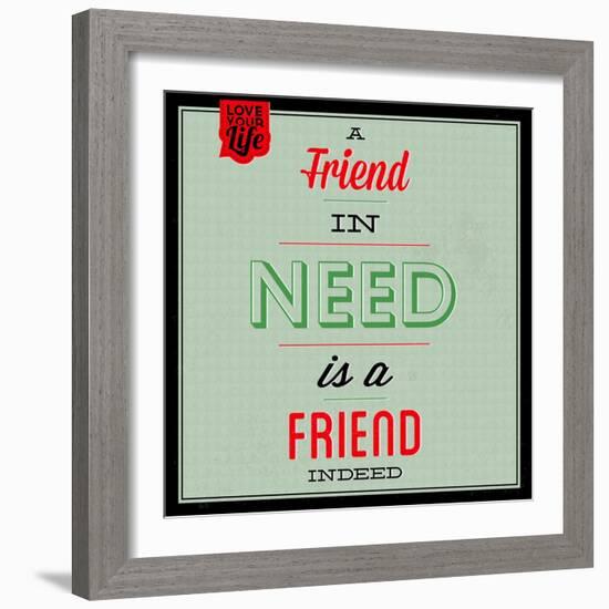 Friend Indeed 1-Lorand Okos-Framed Art Print