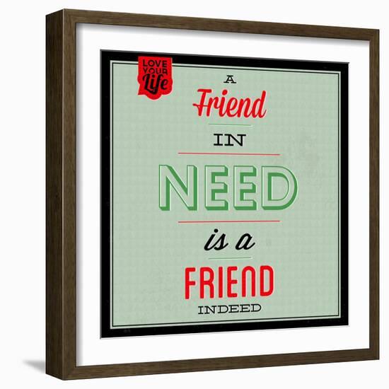 Friend Indeed 1-Lorand Okos-Framed Art Print