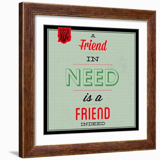 Friend Indeed 1-Lorand Okos-Framed Art Print