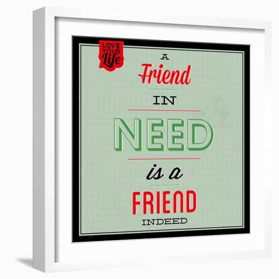 Friend Indeed 1-Lorand Okos-Framed Art Print