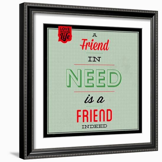 Friend Indeed 1-Lorand Okos-Framed Art Print