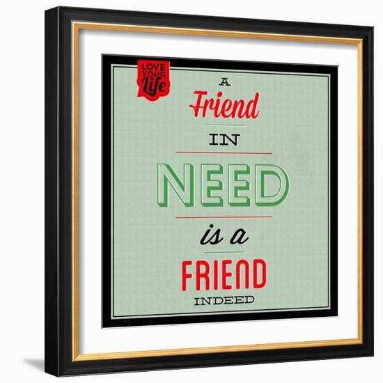 Friend Indeed 1-Lorand Okos-Framed Art Print
