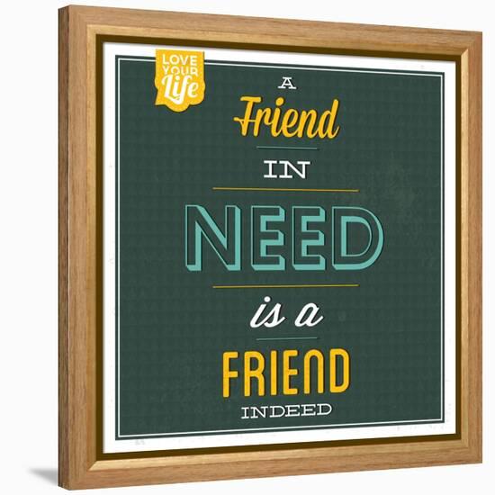 Friend Indeed-Lorand Okos-Framed Stretched Canvas