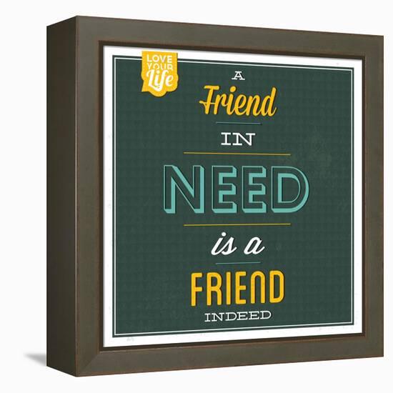 Friend Indeed-Lorand Okos-Framed Stretched Canvas