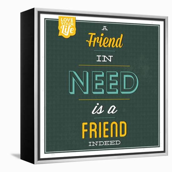 Friend Indeed-Lorand Okos-Framed Stretched Canvas